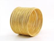 Aluminiumdraht RUND GEPRÄGTE OBERFLÄCHE GOLD 4mm x 9m Sparpack 