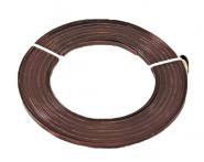 Aluflachdraht 5mm x 10m SCHOKOBRAUN 