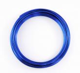 Aluminium - Draht  2mm x 12m BLAU 