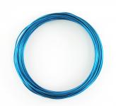 Aluminium - Draht  2mm x 12m TÜRKIS 