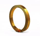 Aludraht FLACH GEPRÄGT STEINOPTIK 15mm x 5m GOLD 