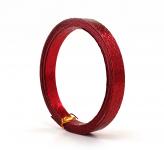Aludraht FLACH GEPRÄGT STEINOPTIK 15mm x 5m ROT 