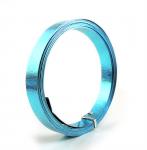 Aludraht FLACH GEPRÄGT 15mm x 5m EISBLAU 