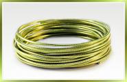 Aludraht RUND GEPRÄGT 2mm x 5m  HELLGRÜN 