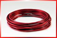 Aludraht RUND GEPRÄGT 2mm x 5m  ROT 