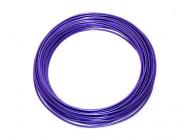 Aluminium - Draht  2mm x 12m VIOLETT 