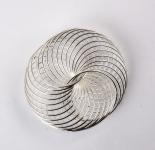 Drahträder SILBER 45mm 6 Stück 