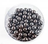 Perlen ANTHRAZIT METALLIC  14mm 35 Stück 