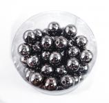 Perlen ANTHRAZIT METALLIC 20mm  10 Stück 