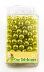 Perlen HELLGRÜN 8mm 144 Stück 