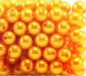 Perlen ORANGE 10mm 120 Stück 