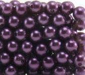 Perlen AUBERGINE 10mm 120 Stück 