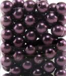 Perlen AUBERGINE 14mm 72 Stück 