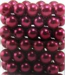 Perlen DUNKELROT 14mm 72 Stück 