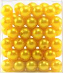 Perlen GELB 14mm 72 Stück 