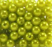 Perlen HELLGRÜN 10mm 120 Stück 