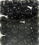 Perlen SCHWARZ 14mm 72 Stück 