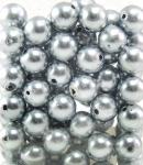 Perlen SILBER 14mm 72 Stück 