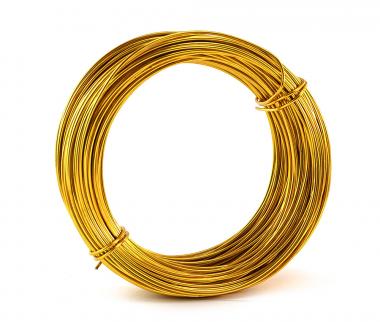 Aluminium - Draht 2mm x 60m GELB 500g Sparpack 