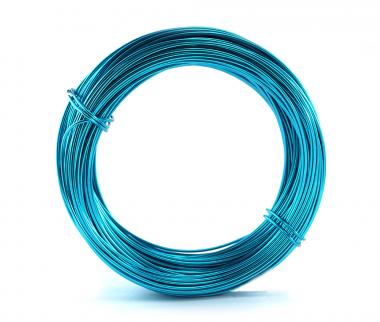 Aluminium - Draht 2mm x 60m TÜRKIS 500g Sparpack 