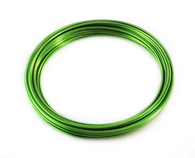 Aluminium - Draht  2mm x 12m APFELGRÜN 