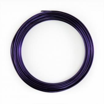 Aluminium - Draht  2mm x 12m AUBERGINE 