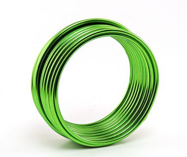 Aluminiumdraht Aludraht 5mm x 9,5m Apfelgrün 500g 