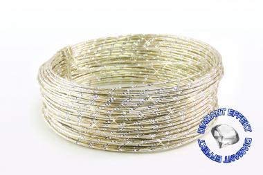 Aludraht Diamant Look 2mm x 30m CHAMPAGNER SPARPACK 