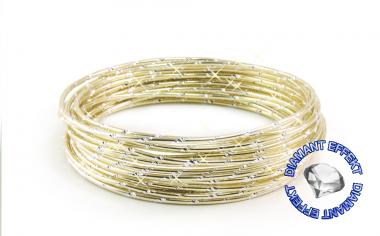 Aludraht Diamant Look 2mm x 5m CHAMPAGNER 