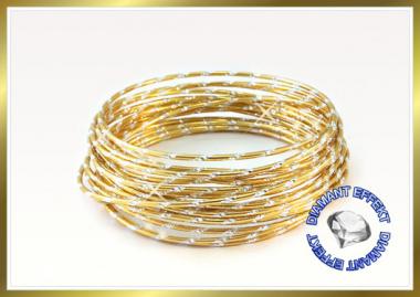 Aludraht Diamant Look 2mm x 5m  GOLD 