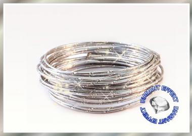 Aludraht Diamant Look 2mm x 5m  SILBER 
