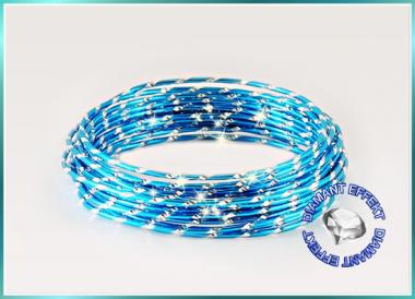 Aludraht Diamant Look 2mm x 5m TÜRKIS 