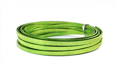 Aludraht FLACH GEPRÄGT 5mm x 8m  APFELGRÜN 