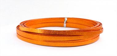 Aludraht FLACH GEPRÄGT 5mm x 8m SAFRAN 