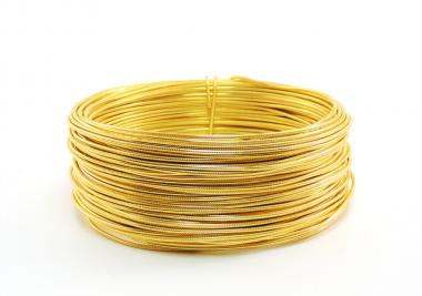 Aludraht RUND GEPRÄGT 2mm x 30m GOLD SPARPACK 