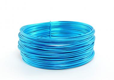 Aludraht RUND GEPRÄGT 2mm x 30m TÜRKIS SPARPACK 