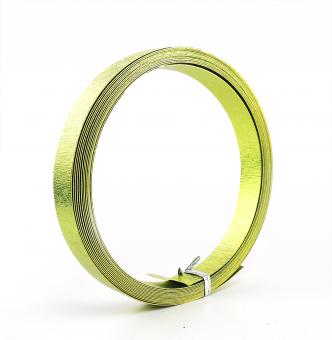 Aludraht FLACH GEPRÄGT 15mm x 5m APFELGRÜN 