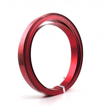 Aludraht FLACH GEPRÄGT 15mm x 5m ROT 