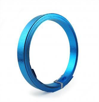 Aludraht FLACH GEPRÄGT 15mm x 5m TÜRKIS 