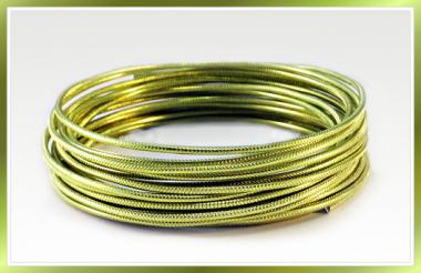 Aludraht RUND GEPRÄGT 2mm x 5m  HELLGRÜN 