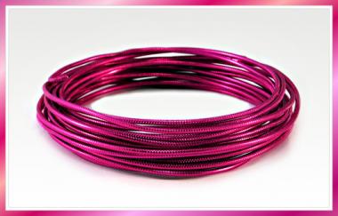Aludraht RUND GEPRÄGT 2mm x 5m  PINK 