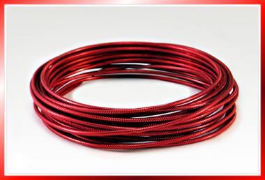 Aludraht RUND GEPRÄGT 2mm x 5m  ROT 