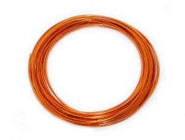 Aluminium - Draht  2mm x 12m ORANGE 