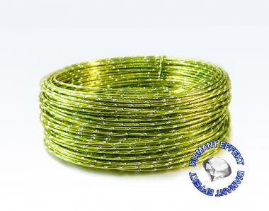 Aludraht Diamant Look 2mm x 30m APFELGRÜN SPARPACK 