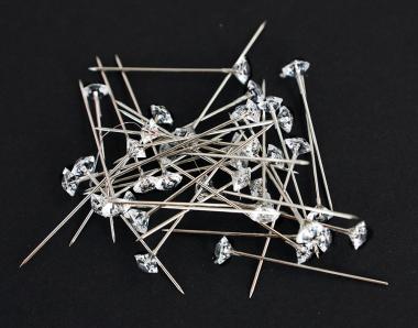 85 Stück Dekonadeln Diamant 6mm 