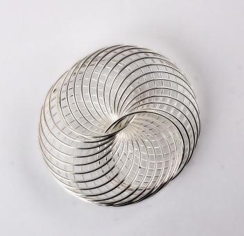 Drahträder SILBER 45mm 6 Stück 