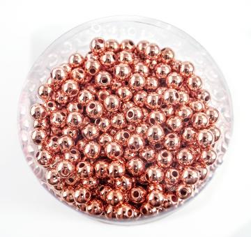 Perlen KUPFER METALLIC 10mm 115 Stück 
