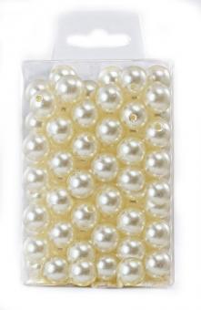 Perlen CHAMPAGNER 14mm 72 Stück 