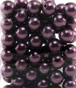 Perlen AUBERGINE 14mm 72 Stück 