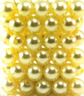 Perlen CREME 14mm 72 Stück 